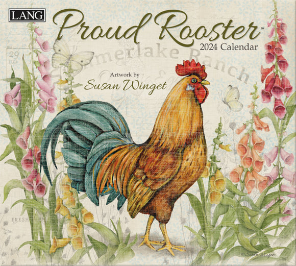 Proud Rooster - 2024 Wall Calendar