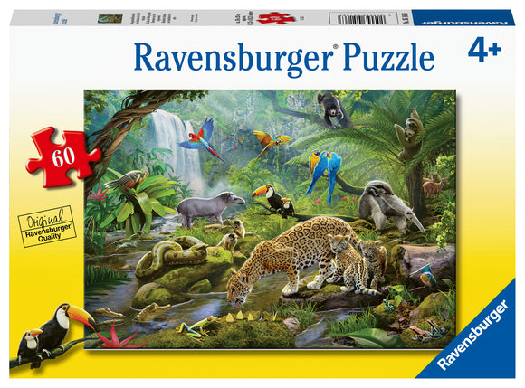 Rainforest Animals - 60 Piece Puzzle