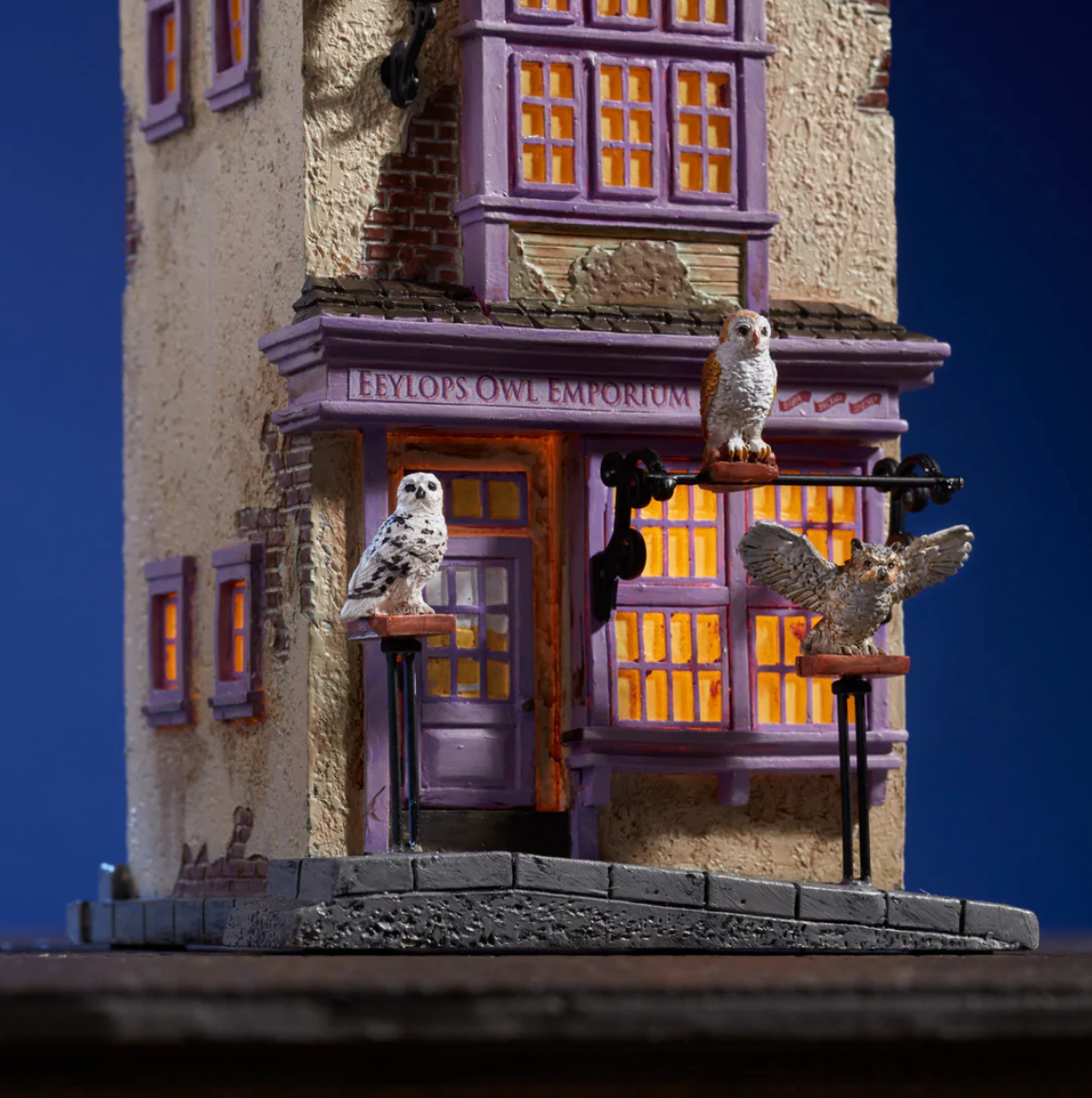  Department 56 Harry Potter Village Eeylops Owl Emporium Lit  Building, 8.66 Inch, Multicolor : Home & Kitchen