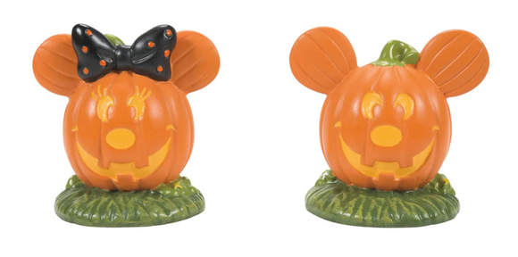 Mickey's Pumpkintown Topiaries - Set of Two