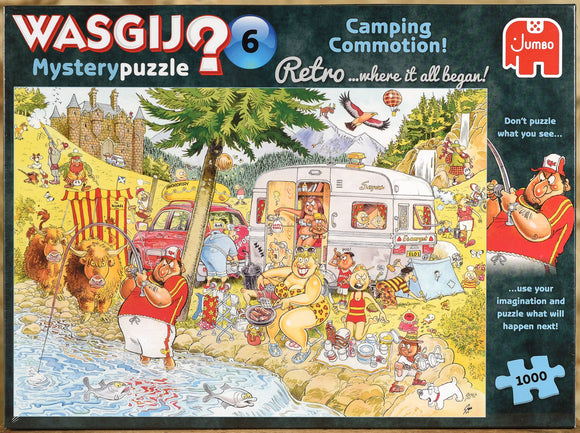 Wasgij Retro Mystery 6 - Camping Commotion  - 1000 Piece Puzzle