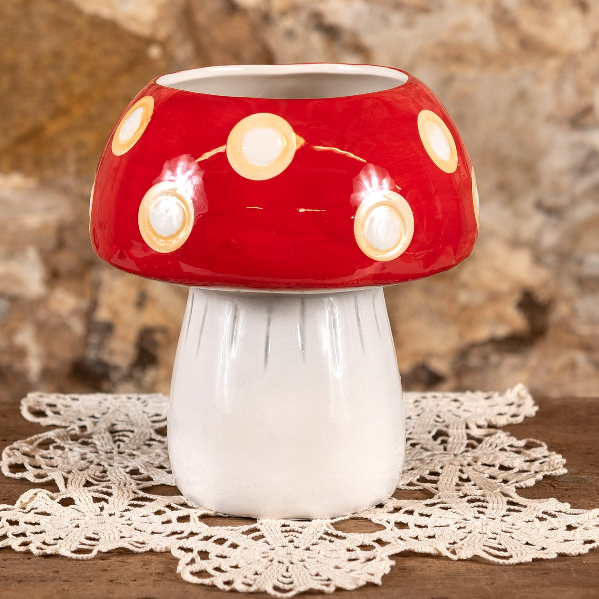 merry mushroom hanging planter Molly The Merry Mushroom