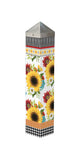 Art Pole From Studio M  - Sunflower Checks 20"
