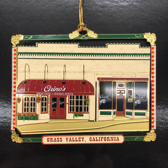 Downtown Grass Valley Christmas Ornaments