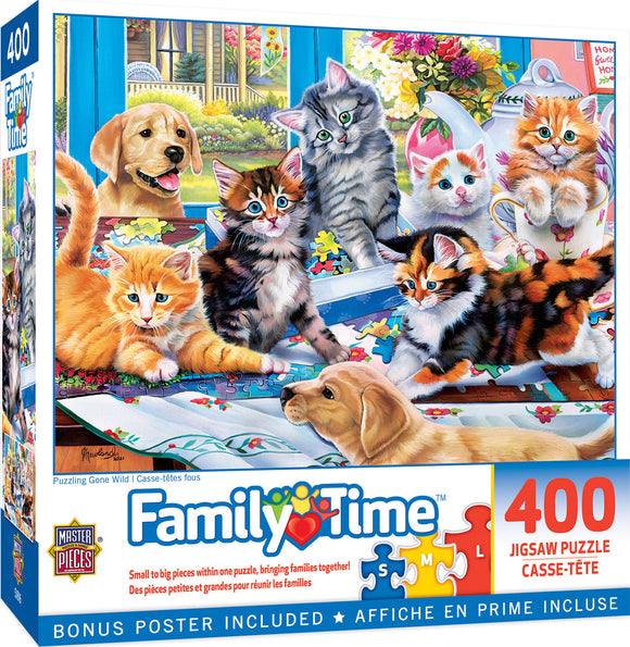 Puzzling Gone Wild - Family Hour 400 Piece Puzzle