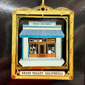 Downtown Grass Valley Ornament - Foggy Mountain Music (2024)