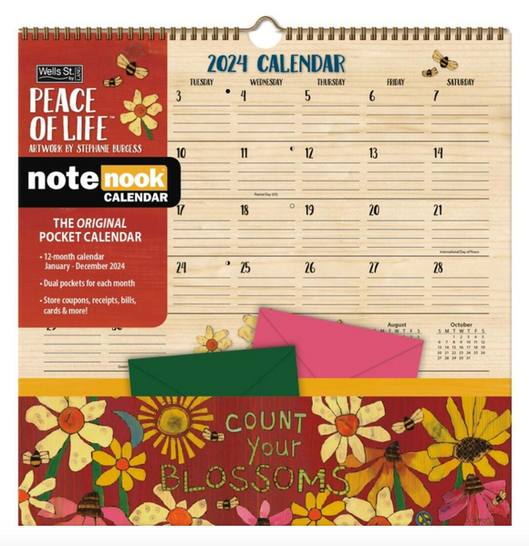Peace of Life - 2024 Note Nook Wall Calendar