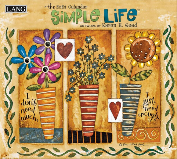 The Simple Life - 2024 Wall Calendar