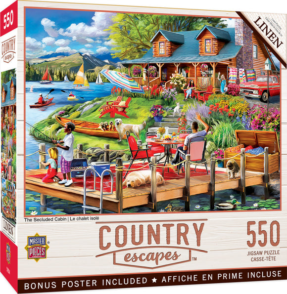 The Secluded Cabin - 550 Piece Puzzle