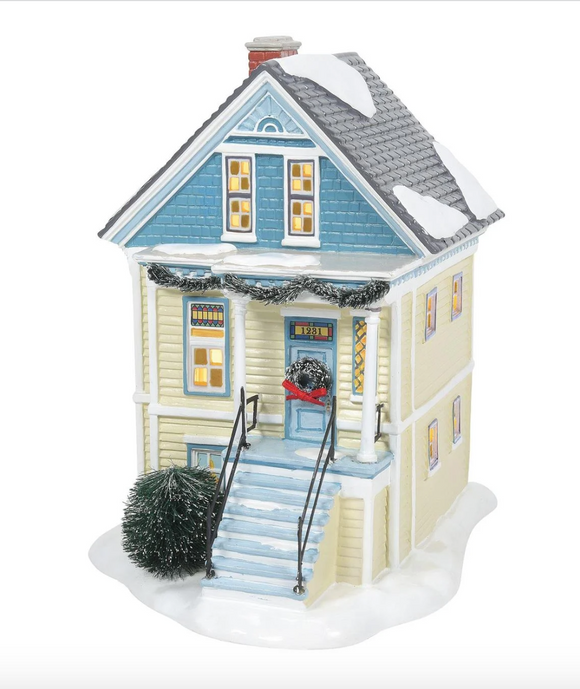 Department 56 Dickens' Village Hollyberry Cottage – Beleuchtetes Porzellan- Häuschen, Handbemalt, 14,6 X 12,1 X 15,2 Cm, Für Weihnachtsdeko & Sammler Porzellan Miniatur