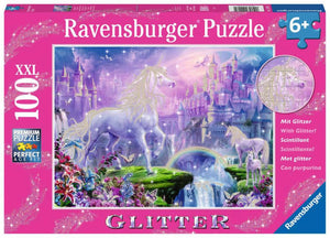 Unicorn Kingdom 100 Piece Glitter Puzzle