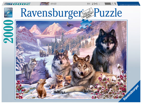Wolves in the Snow 2000 Piece Puzzle