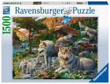 Wolves In Spring - 1500 Piece Puzzle