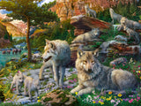 Wolves In Spring - 1500 Piece Puzzle