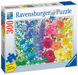 Floral Rainbow - 300 Piece Puzzle Large Format Pieces