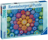 Radiating Rainbow Mandala - 2000 Piece Puzzle