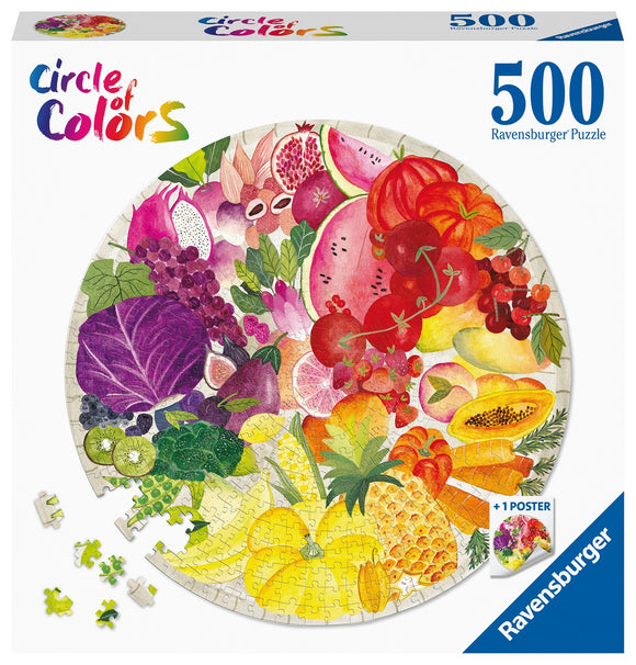 Circle of Colors - Fruits & Veggies - 500 Piece Puzzle