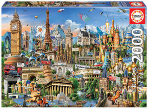 European Landmarks - 2000 Piece Puzzle