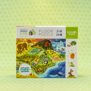 Where Animals Live 24 Piece Floor Puzzle - Early Learning
