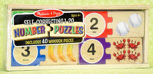 Number Puzzle Self-Correcting 1-20