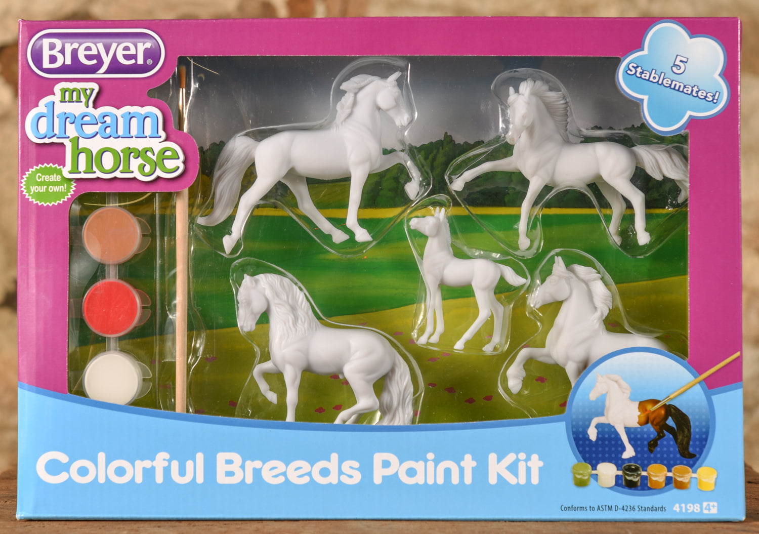 Stablemates - Paint Your Own Horse - Colorful Breeds Kit (retired
