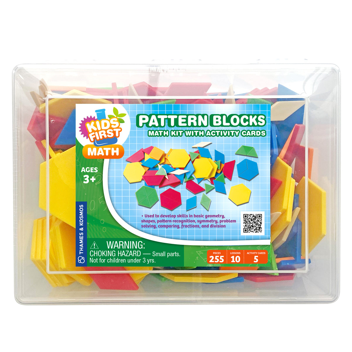 Kids First Math - Pattern Blocks Math Kit with Activity Cards ...