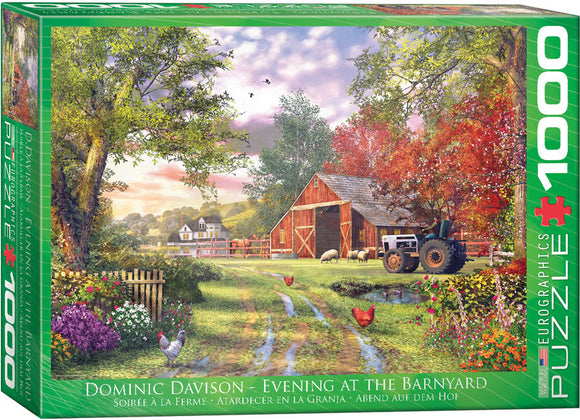 Evening at the Barnyard 1000 Piece Puzzle