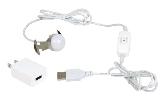 USB LED Single Cord With Power Adapter