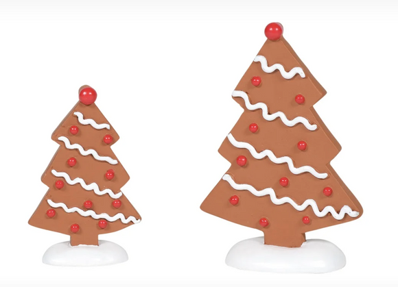 Gingerbread Trees - Set of 2