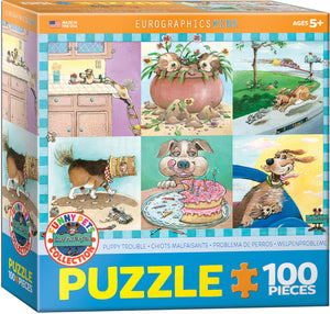 Puppy Trouble 100 Piece Puzzle