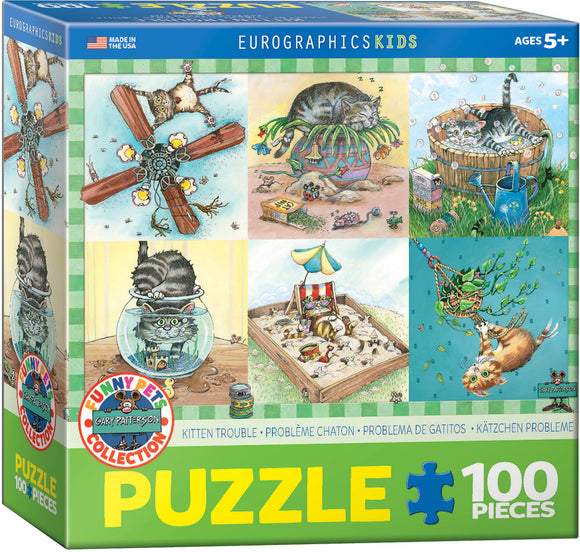 Kitten Trouble 100 Piece Puzzle