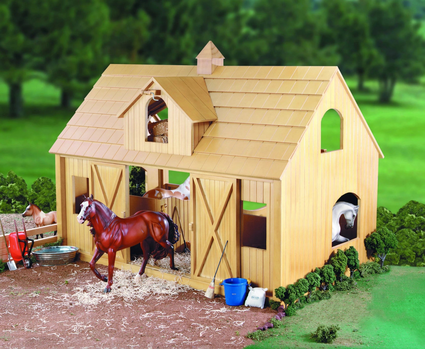 Deluxe Wooden Barn With Cupola