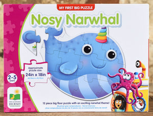 Nosy Narwhal - 12 Piece Floor Puzzle