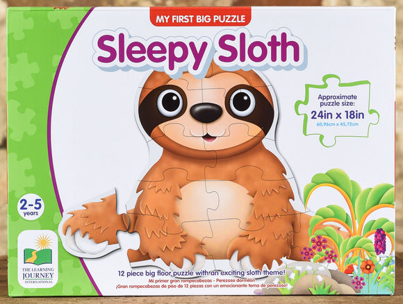 Sleepy Sloth - 12 Piece Floor Puzzle