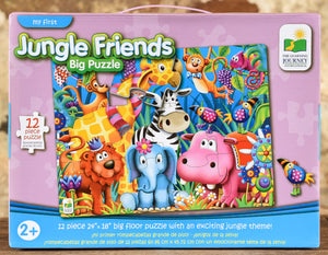 Jungle Friends - 12 Piece Big Floor Puzzle