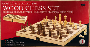 Chess Set - Deluxe Wooden Set 15" IMAGE