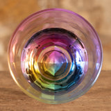 Glass - 16oz Rainbow Diamond Cut Acrylic