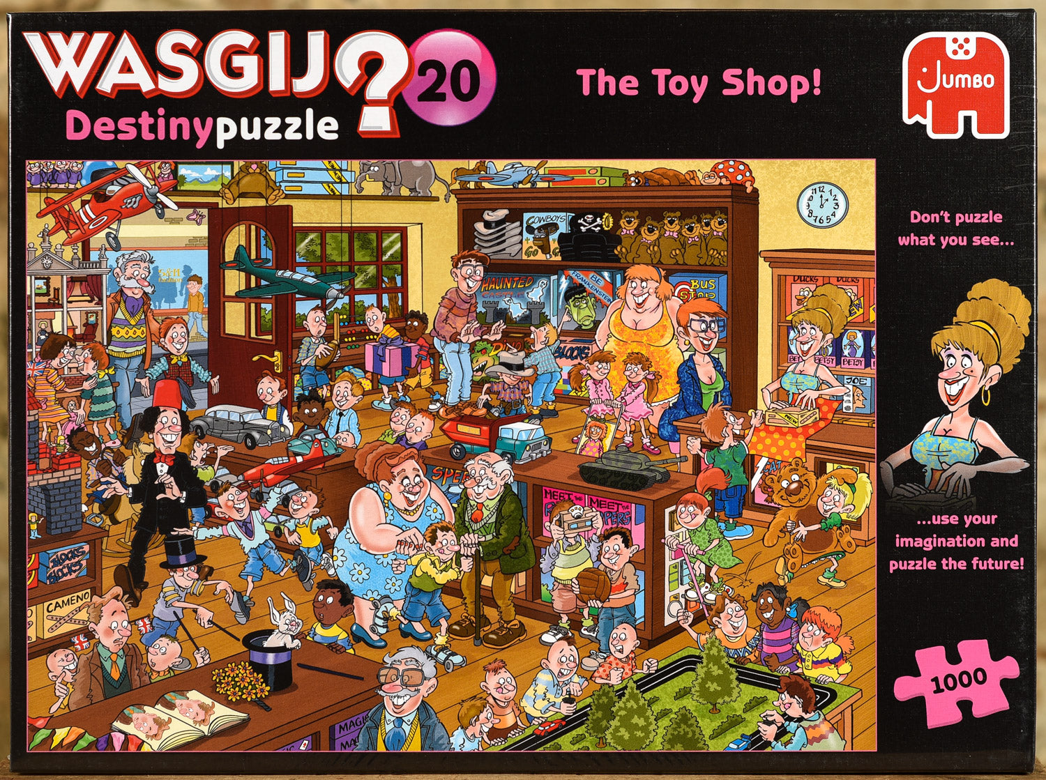 This is a Wasgij puzzle. Instead of piecing together the picture