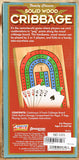 Cribbage - Folding Solid Wood Board With Cards