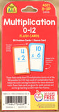 Flash Cards School Zone - Multiplication 0 - 12
