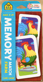 Card Game School Zone - Memory Match Farm