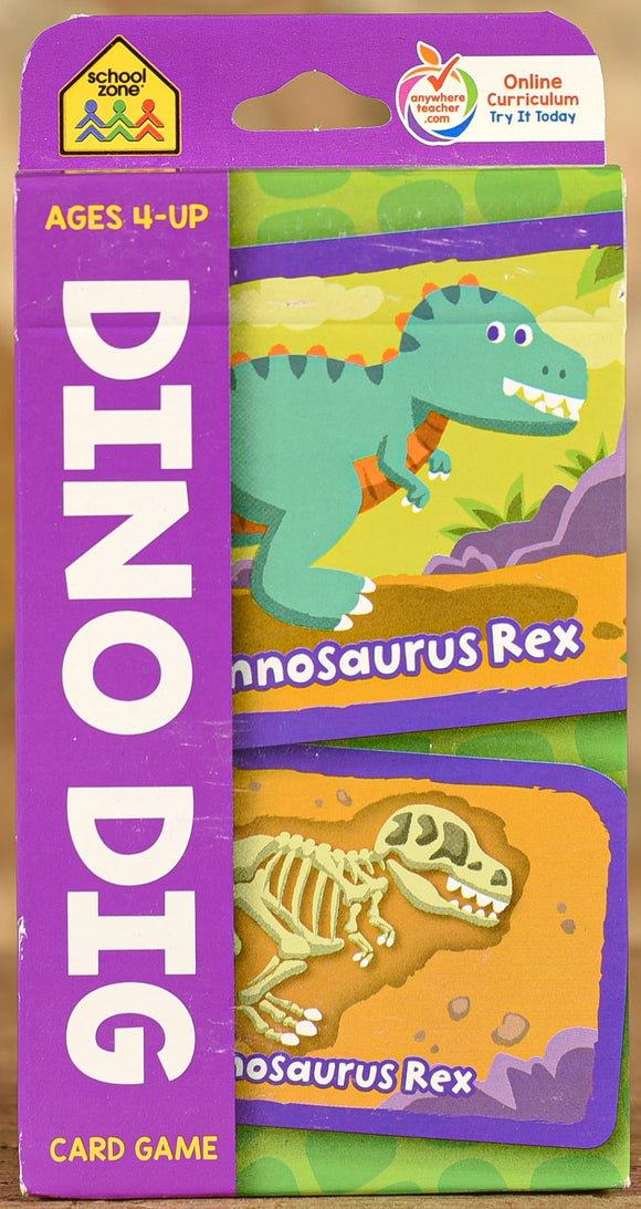 Dig Visual Card Card Game School Zone - Dino Dig – Foothill Mercantile