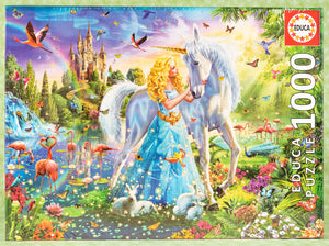 Princess & the Unicorn 1000 Piece Puzzle