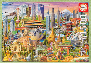 Asia Landmarks 1500 Piece Puzzle
