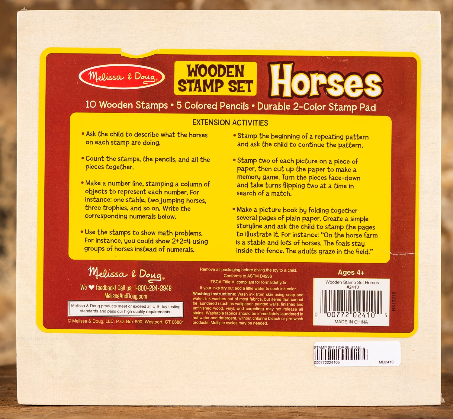 Horse Wood Handled Mini Stamp