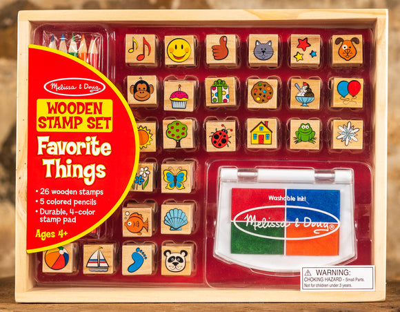 Wooden Stamp Set - Favorite Things