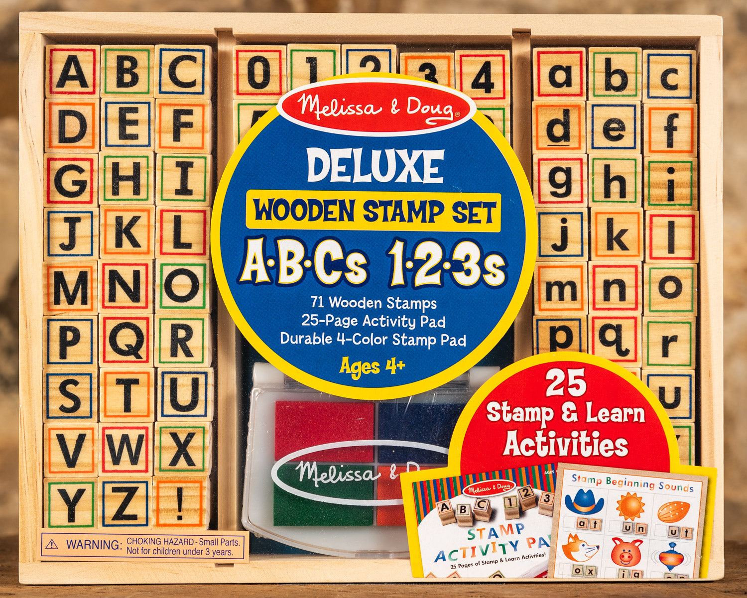 Wooden Stamp Set - Deluxe ABC's & 123's – Foothill Mercantile