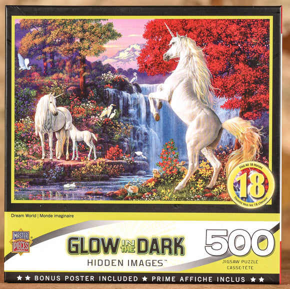 Dream World 500 Piece Puzzle - Glow in the Dark