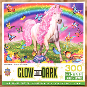 Rainbow World 300 Piece Puzzle - Glow in the Dark