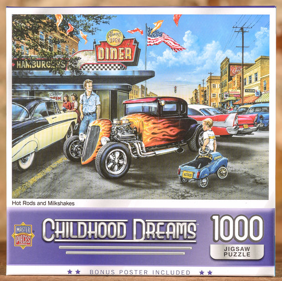 Hot Rods and Milkshakes 1000 Piece Puzzle